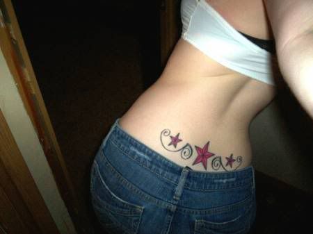 Cool Lower Back Tattoo Ideas With Star Tattoo Designs With Picture Lower