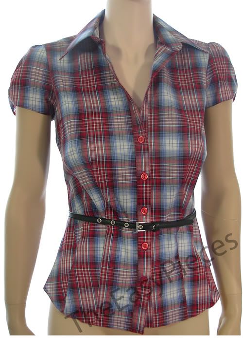 Belted Check Shirt