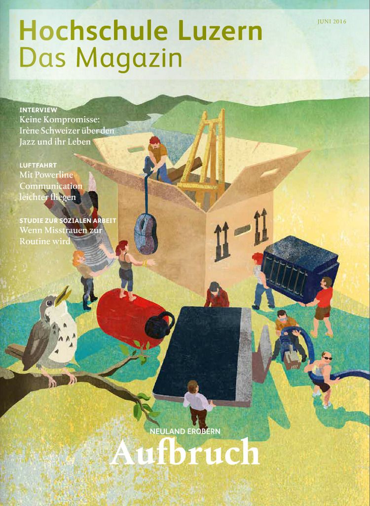 Hochschule Luzern – Das Magazin, cover by Philip Schaufelberger