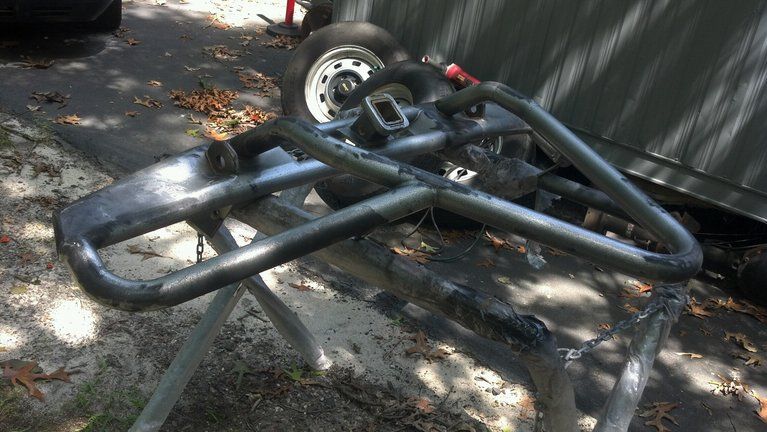prepping the bumper for paint