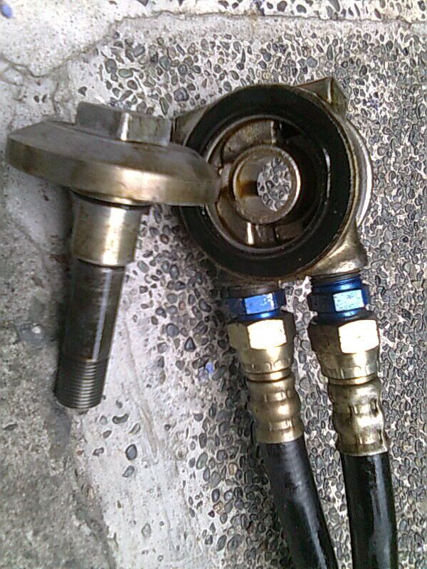 FS VR6 External Oil Cooler sandwich plate with Heat exchanger VW