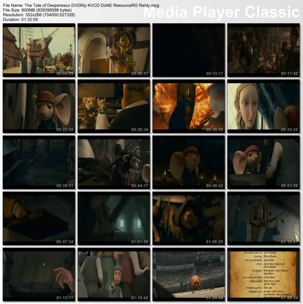 The Tale of Despereaux DVDRip KVCD DoNE ResourceRG Reidy preview 1