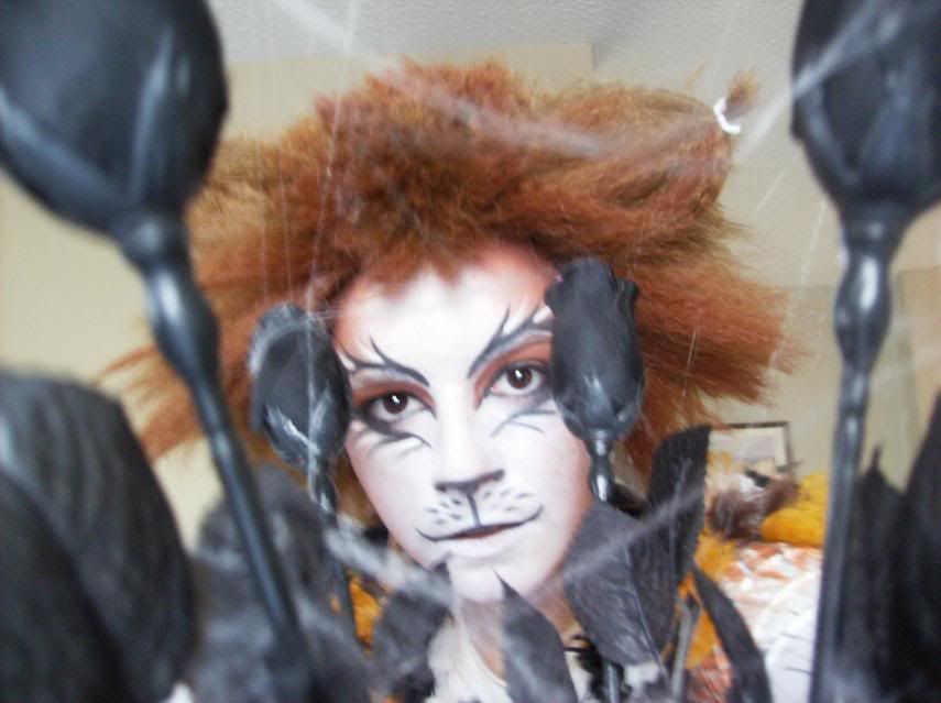 halloween cat makeup. Make up for Halloween, Plato!