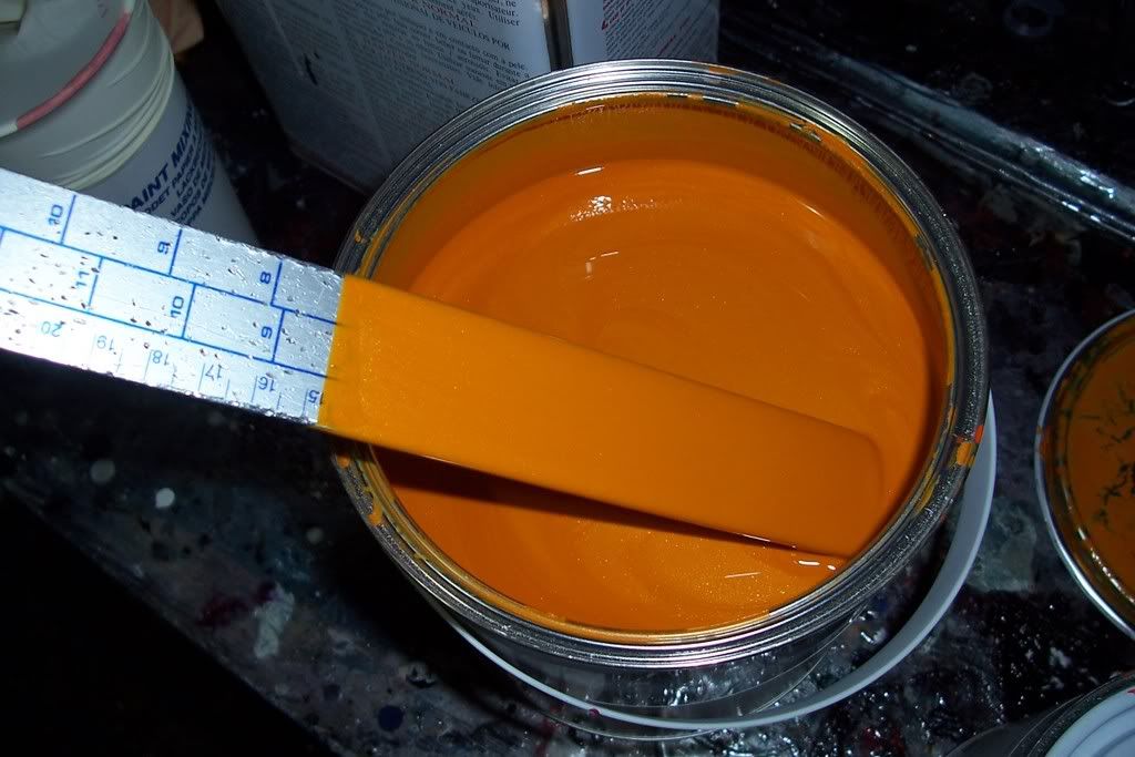 Ford signal orange paint code #4