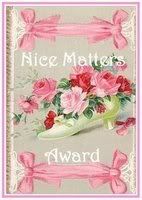 NICE MATTERS AWARD from MT