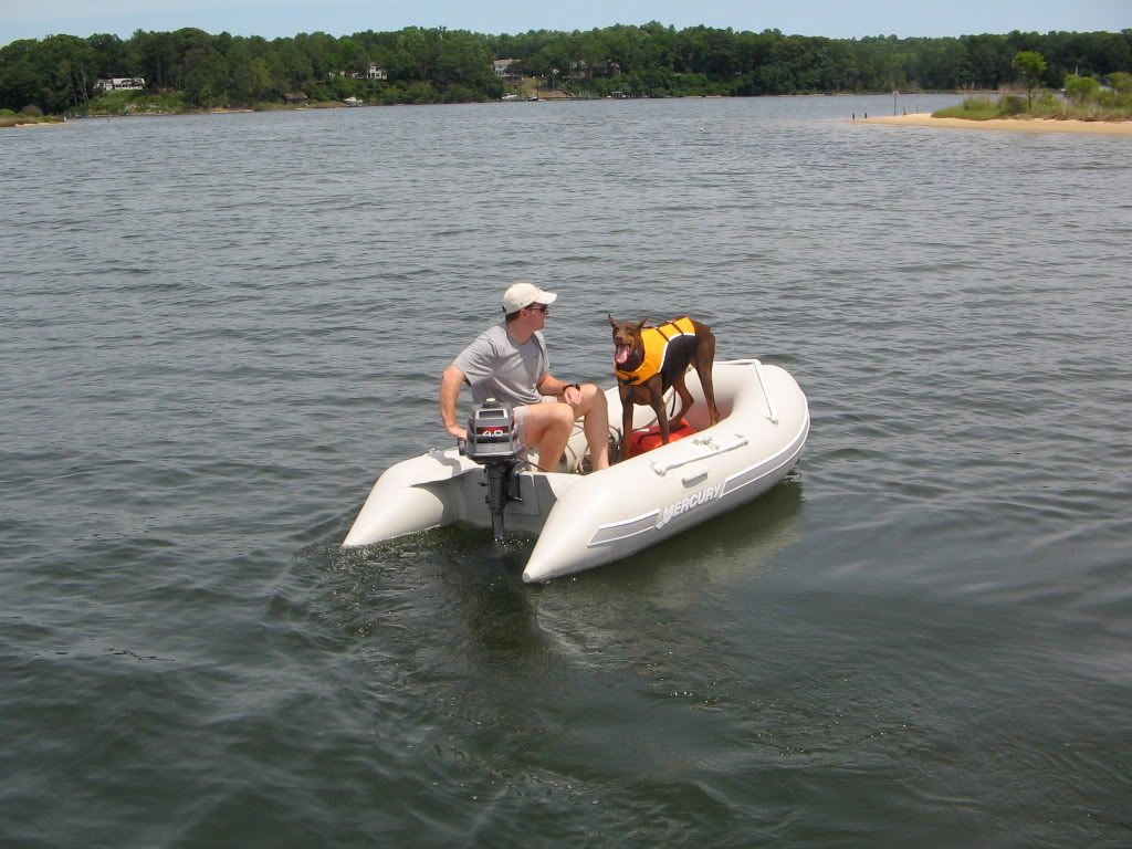 Mercury 270 with 4hp 2 stroke. Works great, however I would have gotten the ... Mercury 270 with 4hp 2 stroke. Works great, however I would have gotten the ...