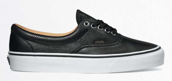 vans era cuir noir