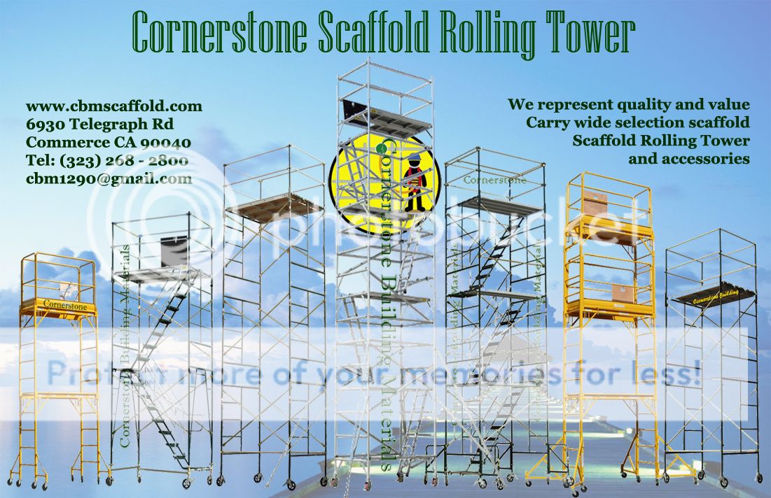 THIS IS BRAND NEW 5W x 7L x 274 DECK HIGH ROLLING SCAFFOLDING