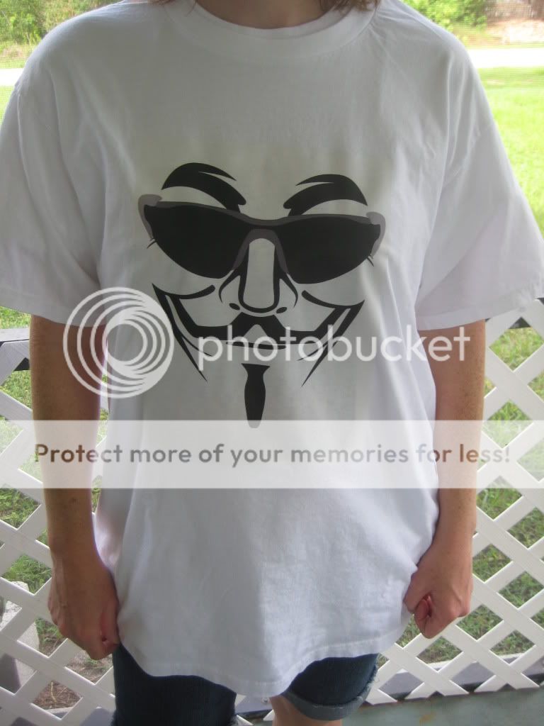 Anonymous t shirt, Skeletons. small size, also have small, med, large