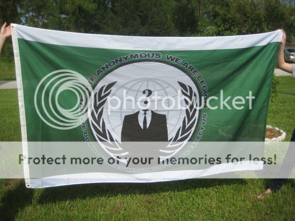   Flag Banner HUUUGE 8x5 ANON Guy Fawkes V Mask WE ARE LEGION