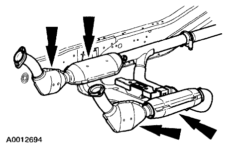 1996 Ford f150 exhaust diagram #1